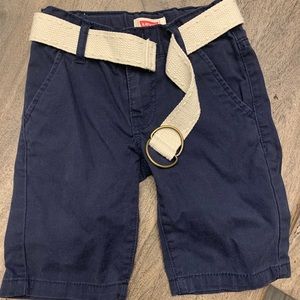 Levi’s boy shorts with belt